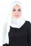 Disa - Creme Praktisk Chiffon Hijab