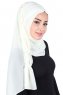 Disa - Creme Praktisk Chiffon Hijab