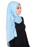 Disa - Lyseblå Praktisk Chiffon Hijab