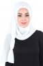 Disa - Offwhite Praktisk Chiffon Hijab
