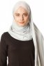 Duru - Lysegrå & Gammelrosa Jersey Hijab