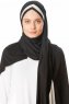 Duru - Svart & Grå Jersey Hijab