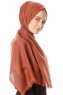 Ebru - Murstensrød Bomuld Hijab