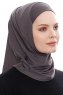 Elif - Anthracite Sport Hijab - Ecardin