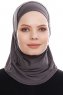 Elif - Anthracite Sport Hijab - Ecardin
