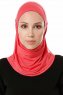 Elif - Hindbærrød Sport Hijab - Ecardin