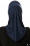Elif - Marine Blå Sport Hijab - Ecardin