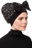 Enfleda - Sort & Lysegrå Turban