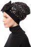 Enfleda - Sort & Lysegrå Turban