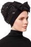 Enfleda - Sort & Sort Turban