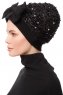 Enfleda - Sort & Sort Turban