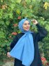 Ermina - Blå Bomuld Hijab - Mirach