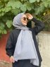 Ermina - Grå Bomuld Hijab - Mirach