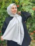 Ermina - Lysegrå Bomuld Hijab - Mirach