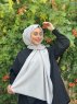 Ermina - Lysegrå Bomuld Hijab - Mirach