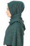 Esana - Mørkegrøn Blå Hijab - Madame Polo