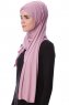 Eslem - Lilla Pile Jersey Hijab - Ecardin