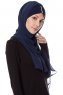 Evren - Marine Blå Chiffon Hijab