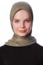 Eylul - Khaki Kvadrat Rayon Hijab