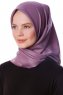 Eylul - Lilla Kvadrat Rayon Hijab