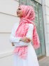 Famida - Pink Mønstrede Hijab - Sal Evi