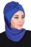 Gill - Blå & Blå Praktisk Hijab