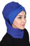 Gill - Blå & Blå Praktisk Hijab