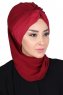 Gill - Bordeaux & Bordeaux Praktisk Hijab