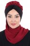 Gill - Bordeaux & Sort Praktisk Hijab