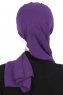Gill - Lilla & Creme Praktisk Hijab