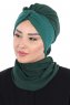 Gill - Mørkegrøn & Mørkegrøn Praktisk Hijab