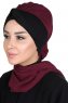 Gill - Blomme & Sort Praktisk Hijab