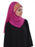 Gina Fuchsia Praktisk One-Piece Hijab Ayse Turban 324101-2