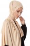 Hande - Beige Bomuld Hijab - Gülsoy