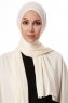 Hande - Creme Bomuld Hijab - Gülsoy