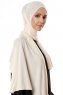 Hande - Creme Bomuld Hijab - Gülsoy