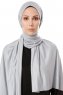 Hande - Grå Bomuld Hijab - Gülsoy