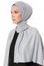 Hande - Grå Bomuld Hijab - Gülsoy