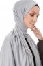 Hande - Grå Bomuld Hijab - Gülsoy