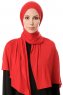 Hande - Rød Bomuld Hijab - Gülsoy