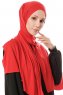 Hande - Rød Bomuld Hijab - Gülsoy