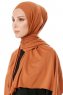 Hande - Terracotta Bomuld Hijab - Gülsoy