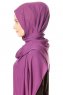Hazal - Lilla Crepe Hijab - Ecardin