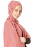 Hazal - Murstensrød Crepe Hijab - Ecardin
