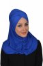 Hilda - Blå Bomuld Hijab