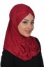 Hilda - Bordeaux Bomuld Hijab