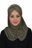 Hilda - Khaki Bomuld Hijab