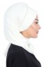 Hillevi - Creme Chiffon Instant Turban