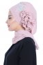 Hillevi - Gammelrosa Chiffon Instant Turban