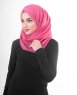 Honeysuckle Fuschia Bomull Voile Hijab 5TA84b